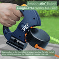 Dual Head Retractable Dog Leash Equipped Light Poop