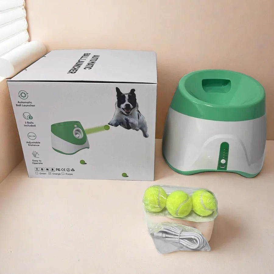 Dog Launcher Automatic Dogs Chase Toy Tennis Throwing