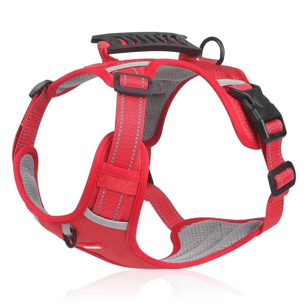 Pet Dog Harness Reflective Adjustable Breathable Vest Chest