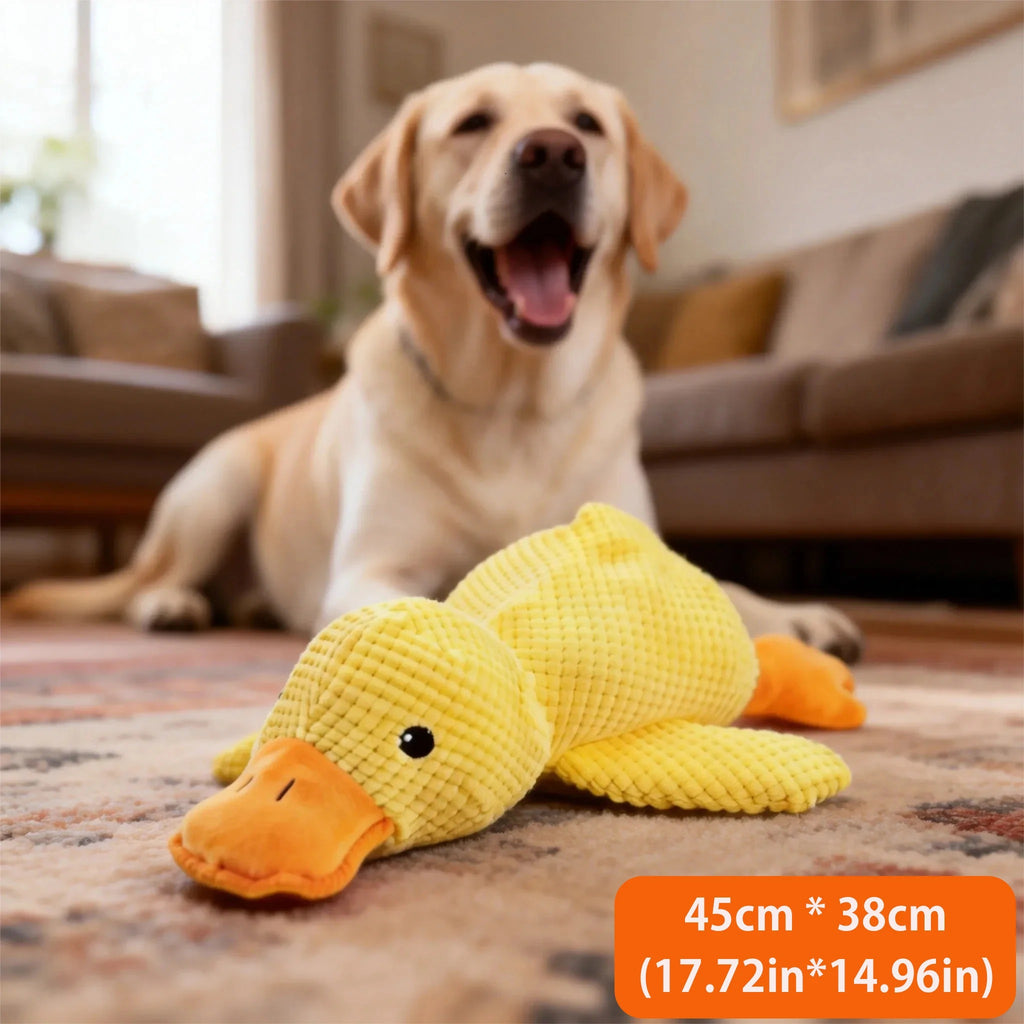 Dog Toy Plush Sleeping Duck Sound Interactive Bite