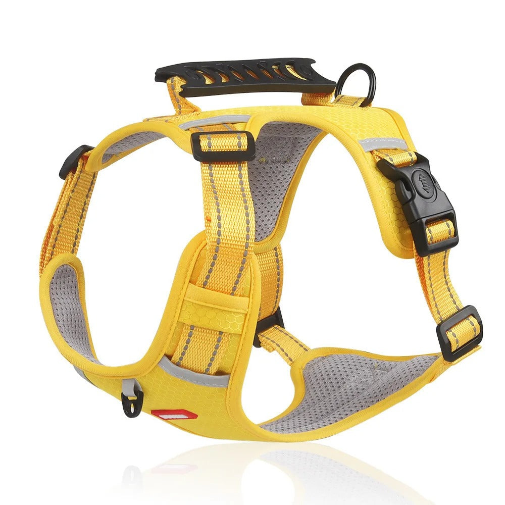 Pet Dog Harness Reflective Adjustable Breathable Vest Chest