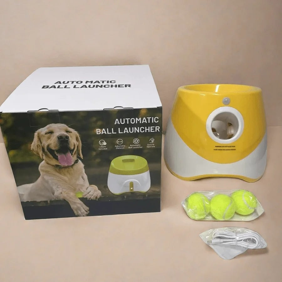 Dog Launcher Automatic Dogs Chase Toy Tennis Throwing