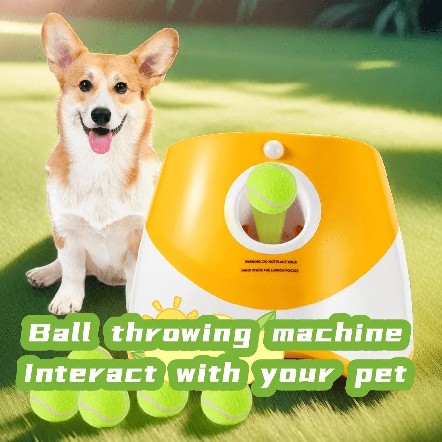 Dog Launcher Automatic Dogs Chase Toy Tennis Throwing
