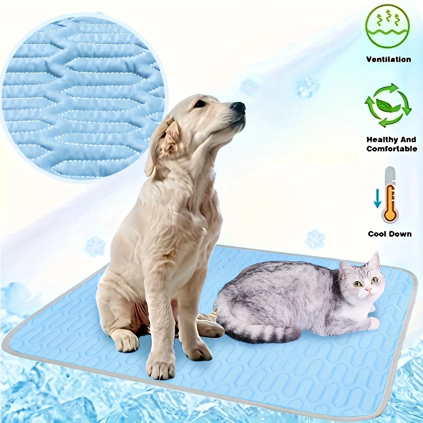 UPGRADED ICE COOl MODEL Summer Cooling Mat Pad