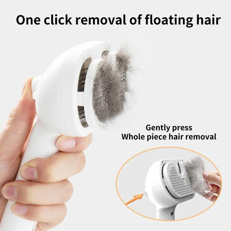 Dog Comb Steam Massage Brush Safe Round Head