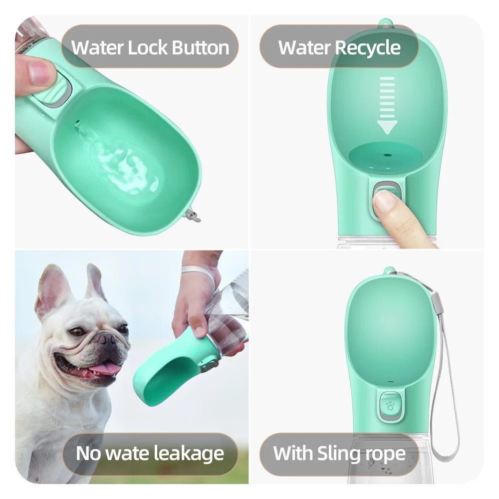 Dog Water Bottle Dogs Cats Feeder Bowls Outdoor
