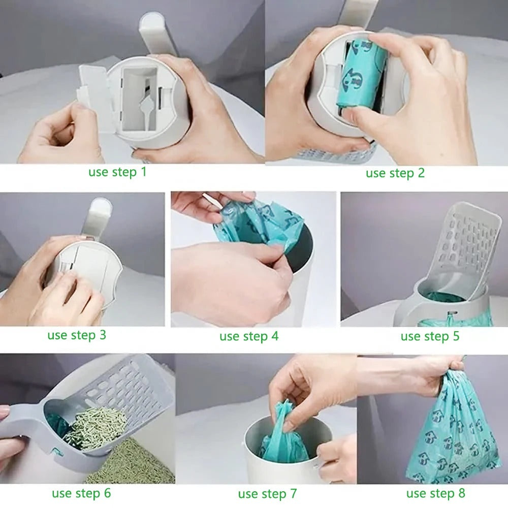 Cat Litter Shovel Scoop Filter Clean Toilet Garbage