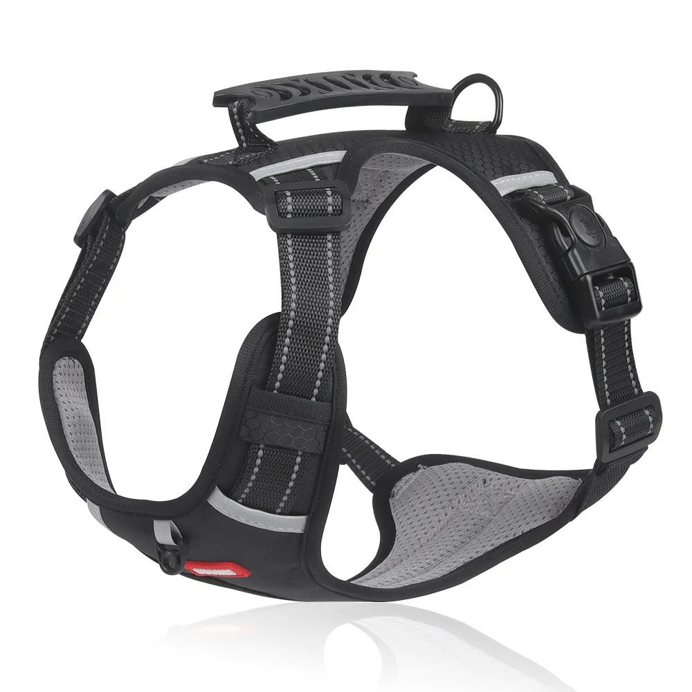 Pet Dog Harness Reflective Adjustable Breathable Vest Chest