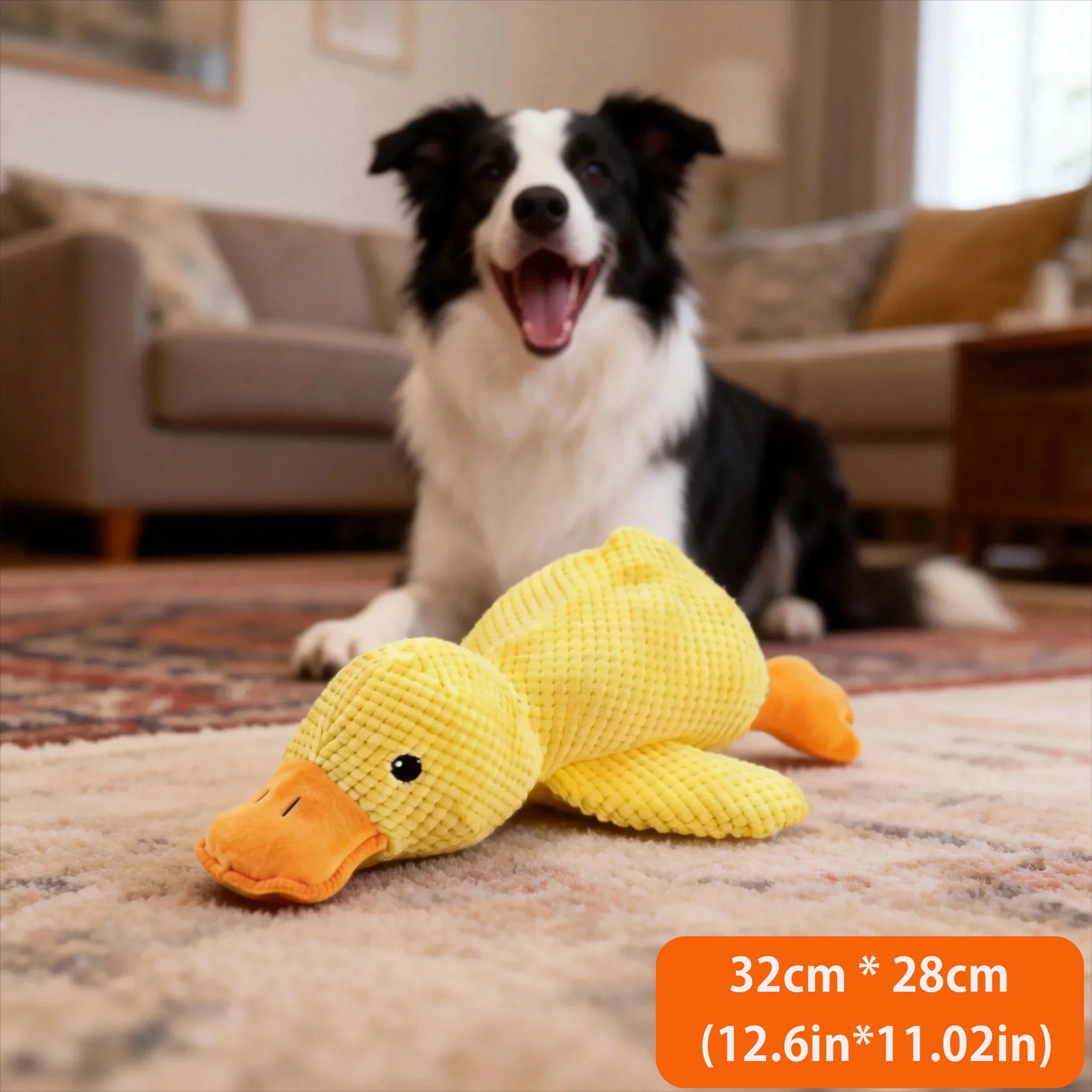 Dog Toy Plush Sleeping Duck Sound Interactive Bite
